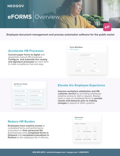 Thumbnail of the NEOGOV eForms Overview